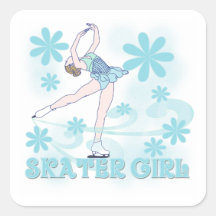 Skater Girl Tshirts and Gifts Stickers