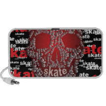 Skater Skull Doodle Speaker
