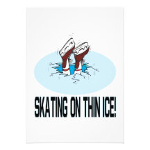 Skating On Thin Ice Personalized Invitation