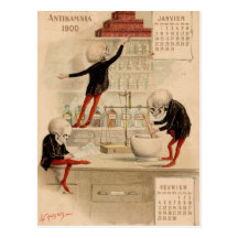 Skeletal Pharmacy Post Cards