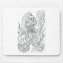 Skeletal Rock & Roll Mouse Pad