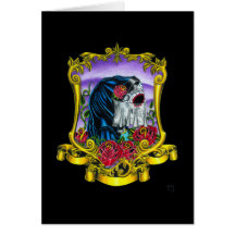 Skeleton Bride Card