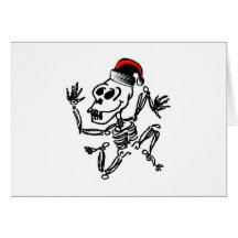 Skeleton Christmas Greeting Card