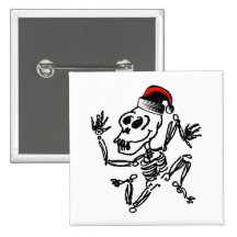 Skeleton Christmas Pin
