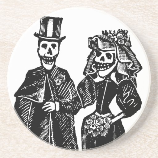 Skeleton Couple - Coaster