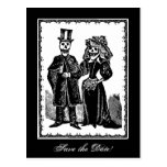 Skeleton Couple (Save The Date) - Postcard