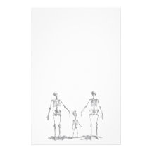 Skeleton Family Stationery