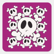 SKELETON PARTY STICKER