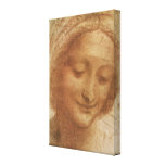 Sketch of Saint Anne by Leonardo da Vinci Gallery Wrap Canvas