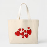 Sketchy Hearts Canvas Bag