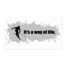 Ski is a Way of Life Business Cards