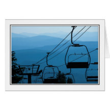 Ski Lift Greeting Card