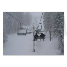 Ski Lift Greeting Cards