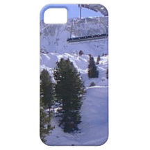 Ski lift on  the summit of  Mt Blanc range iPhone 5 Covers