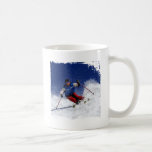 Ski Racing Down the Mountain Mugs