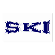 Ski University Style Business Card
