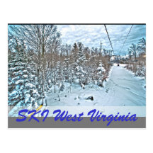 SKI WEST VIRGINIA POST CARDS