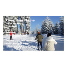 Skiers Business Card Templates