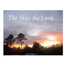 Skies The Limit Postcard