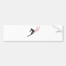 skiing autosticker