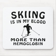 Skiing Design Mousepads