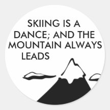 Skiing is a Dance Sticker
