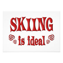 Skiing is Ideal Personalized Invite