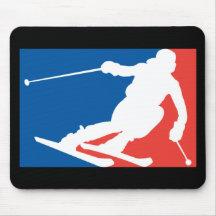 Skiing Mouse Pads