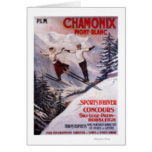Skiing Promotional Poster Cards