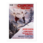 Skiing Promotional Poster Post Cards