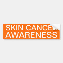 Skin Cancer Awareness Bumper Sticker