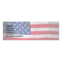 Skinny Card Patriotic Business Card