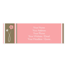 Skinny Mini Modern Floral Calling / Business Card