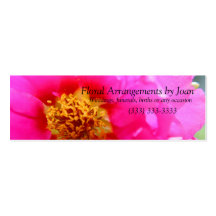 skinny_pink _flower business card template