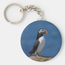 Skomer Island Puffins Key Chain