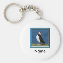 Skomer Island Puffins Keychain