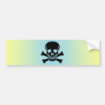 skull 01 バンパーステッカー