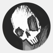 Skull 14 round sticker
