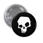 Skull 24 pinback button
