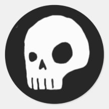 Skull 6 stickers