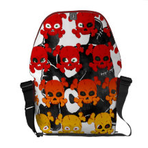Skull and Bones Pattern Messenger Bags