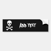 Skull and Crossbones Bumper Sticker