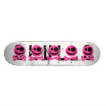 Skull and Crossbones. Hot Pink and Black. Skate Boards