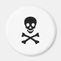Skull and Crossbones Item Fridge Magnets