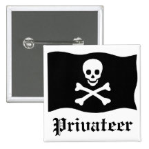 Skull and Crossbones Pinback Buttons