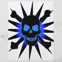 Skull and Crossbones with Starburst Flyer