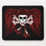 skull and skates mouse mat