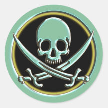 SKULL AND SWORDS STICKER