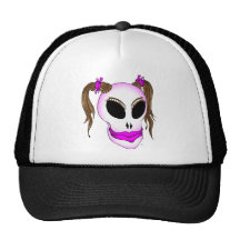 skull beauty-1 mesh hat