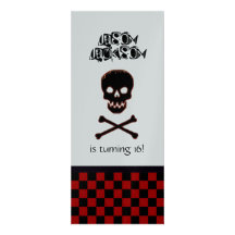 Skull Birthday Party Invitation